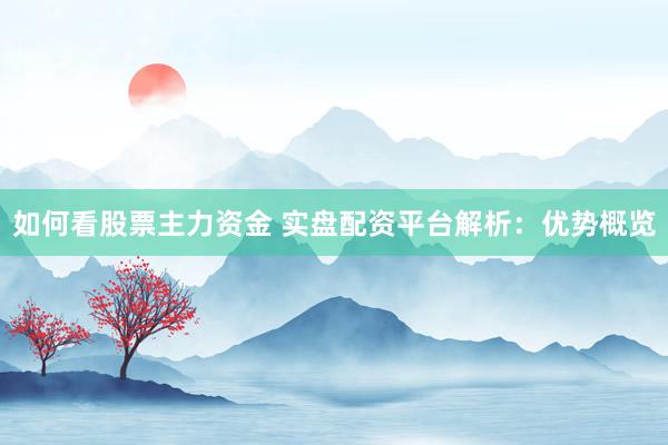 如何看股票主力资金 实盘配资平台解析：优势概览